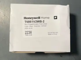 T6861v2wb-2 Honeywell Home Resideo T6861v2wb Non Programmable Thermostat Blue Vertical New