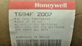 T694f-2007 Honeywell New T694f 2007 Fan Coil Thermostat