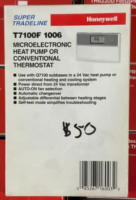 T7100f1006 Honeywell T7100f 1006 Microelectronic Heat Pump Conventional Thermostat