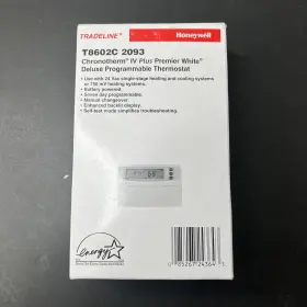 T8602c Honeywell 2093 Chronotherm Lv Thermostat New Sealed White Programmable