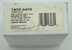 Honeywell T87f-5488 Lennox T87f 5488 Thermostat Heating And Cooling New In Box