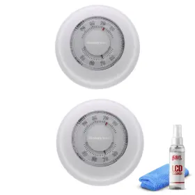 T87k1007 Honeywell Ag1 G2 2-pack Heat Only Thermostat 1 Pack -white Lcd Cleaner