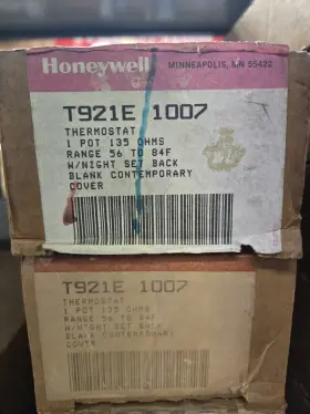 T921e Honeywell New Old Stock 1007 135ohm Thermostat