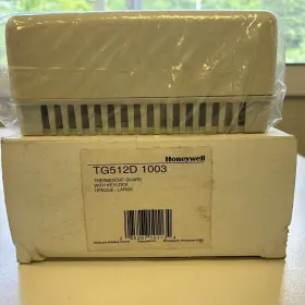 Tg512d1003 Honeywell Large Universal Lockable Beige Metal Thermostat Guard