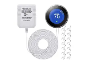 Hotop 657631636063 24 Volt Transformer C Wire Adapter For Nest Honeywell Ecobee And Sensi Therm