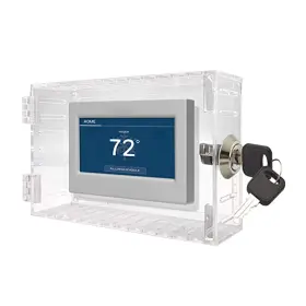 Houseen 694578123751 Universal Thermostat Lock Box With Key Large Clear Cover For Ther