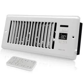 410wtsf Howeall Super Quiet Register Booster Fan 4 Inch X 10 - Intelligent Thermostat Control Ve