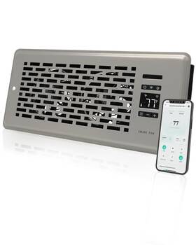 Howeall Hwsf410 4 Inch X 10 Quiet Register Booster Fan - Upgrade Smart Vent With Re
