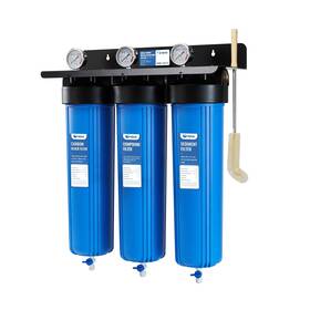 Hqua 6010101 Wf3-01 3-stage Whole House Water Filtration System Reduces Heavy Metals