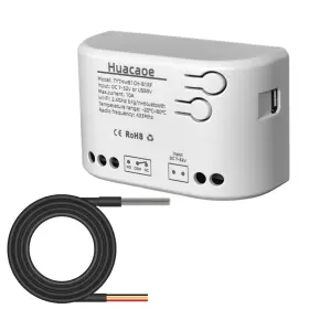 Tythwb1ch-b1rf Huacaoe 1ch Tuya Intelligent Temperature Sensor 7-32v Dry Contact Relay Wireless Inte