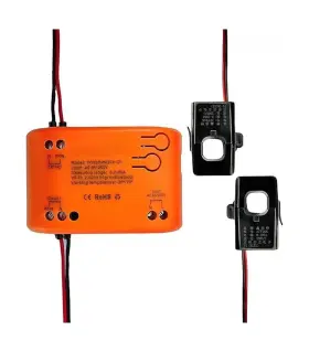 Tywbdpm1ch-d1 Huacaoe Wifi Smart Power Meter With 2pcs 80a Current Transformer Clamp Tuya App 2-way