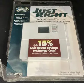 42995b Hunter Thermostat Just Right Digital Electronic Heat And Cool #42995b New In Pkg