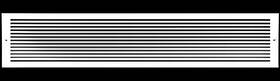 Hvac Premium Rg248al 24 Inch X 8 Aluminum Return Grille - Easy Air Flow Linear Bar Gri