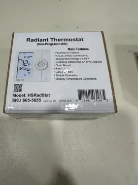 Bc103s-ac-24 Hydro-smart Radiant Thermostat Non-programmable 665-5655