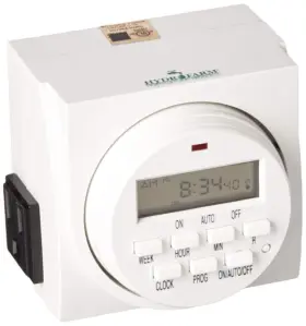 Tm01715d Hydrofarm Fba Autopilot Dual Outlet 7-day Grounded Digital Programmable Timer 1725w 15a