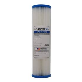 Hydronix Spc-25-1010 Universal Whole House Sediment Pleated Water Filter Was