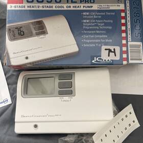 Icm Controls 5812 Sc5812 Thermostat White Programmable 3 Heat/2 Cool Or Heat Pump