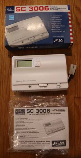 Icm Controls Sc3006 Programmable Electronic Thermostat New Old Stock