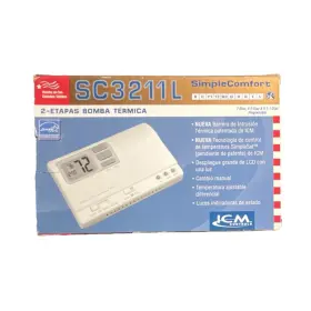 Sc3211l Icm Controls Simple Comfort Programmable Thermostat Digital 2-stage