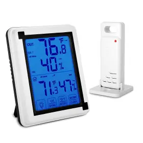 Hw001 Inhuhoo Indoor Outdoor Thermometer Humidity Monitor Wireless Digital Hygrometer With