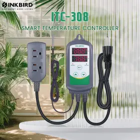 308-itc Inkbird Heating Cooling Temperature Controller Pre-wired Thermostat -58 248 F