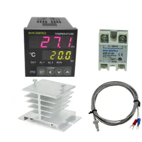 Itc-100vh Inkbird 25assr K Whhs Ac 100 To 240v Digital Pid Thermostat Temperature Controller 25da S