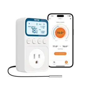 Ink-c236t-us Inktem Wifi Plug In Thermostat Outlet Temperature Controlled Space He