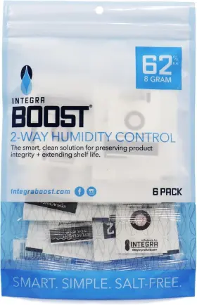 B08a62 Integra Boost 62% Rh Level - 8 Gram Size Two-way Humidity Control Pack Incl. Replacement