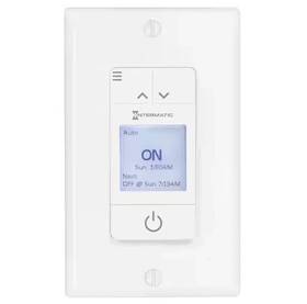 Intermatic 313098887898 Ascend Standard 15 Amp 7day Indoor Programmable In-wall Timer With Auto Dst