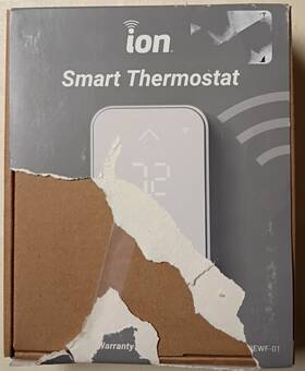 Ion Gray Tstatiiewf-01 Smart Thermostat Touchscreen