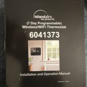 Islandaire 6041373 7-day Programmable Wi-fi Thermostat Black