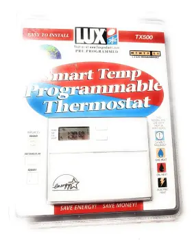 Tx500e Jensen 783961015886 Lux Smart Temp Tx500 Programmable Thermostat