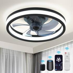 Jopeso L24001 20 Inch Smart Ceiling Fan With Lights Remote And Alexa App Control Dimmabl