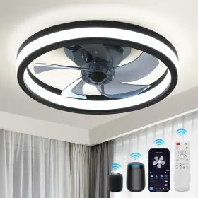 L24001 Jopeso 20 Inch Smart Ceiling Fan With Lights Remote And Alexa App Control Dimmabl