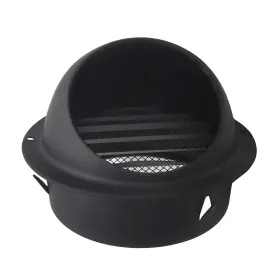 Jsixaso 709226525235 5 Inch Black Stainless Steel Circular Arc Air Vents Louvered Grille