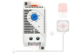 Junxuan 774144563768 Attic Ventilator Thermostat Cooling Adjustable Programmable Thermo