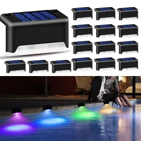 Step-001-16 K.e.j. Solar Lights Outdoor Valentines Day Decorations Color Changing