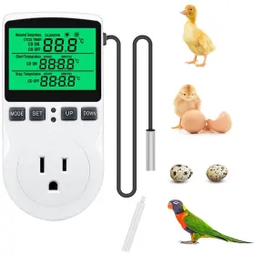 Te-01 Kabasi Digital Temperature Controller Backlit Lcd Screen Thermostat Heating