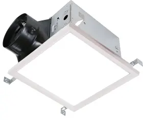 Sep120l11h Kaze Appliance 120 Cfm 0.3 Sone Humidity Sensing Dimmable 4000k Edge Lit