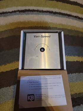 Kb Electronics H9016 Model Kbwc-115k Ur Variable Speed Fan Control Wall Mount R