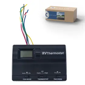Wg0395-kp Keloke Digital Thermostat Rv Heat/cool T-stat Wall Fit For Coleman Mach