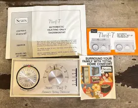 387.914900 Kenmore Vintage Sears Thrif-t Heating Thermostat Model