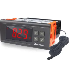Kt1000 Ketotek Kt1000/16aus Digital Temperature Controller Fahrenheit &centigrade Thermostat 120v 16a Rel