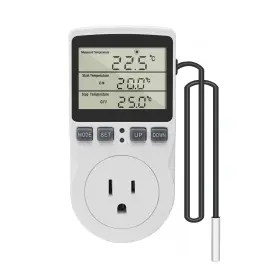 Kt3100-us Ketotek Digital Thermostat Outlet Plug Temperature Controller Socket 120v Heat