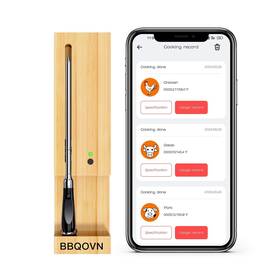 Khsuin Bbq3 700ft Wireless Smart Meat Thermometer With Bluetooth For Bbq Oven Air Fryer
