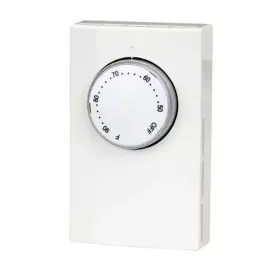 King 313053059094 Line Voltage Double Pole Mechanical Bi-metal Thermostat In White