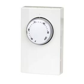 King 705353100451 Line Voltage Double Pole Mechanical Bi-metal Thermostat In White