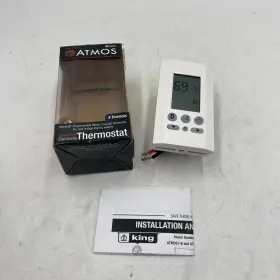 Atmos1-b King Electric Atmos Single Pole Bluetooth Programmable Thermostat