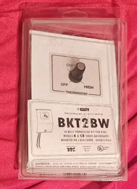 Bkt2bw King New Opened Box 2 Pole Baseboard Thermostat For Models K Cb
