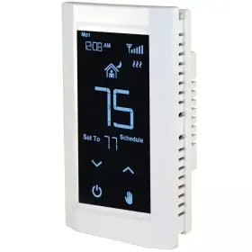 King Electric 313116022003 Hoot Wifi Line Voltage 7-day Programmable Thermostat 120/208/240v Double Pole